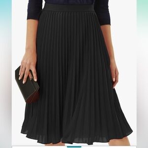 NWT Grace Karin High Elastic Waist Pleated Chiffon
Skirt Midi Swing A-line Skirt